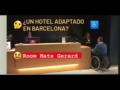 🏨 Room Mate Gerard con silla de ruedas♿ / HOTEL ACCESIBLE EN BARCELONA / 2017