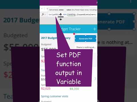 How to Download PDFs DIRECTLY from Power Apps with the PDF Function #Shorts