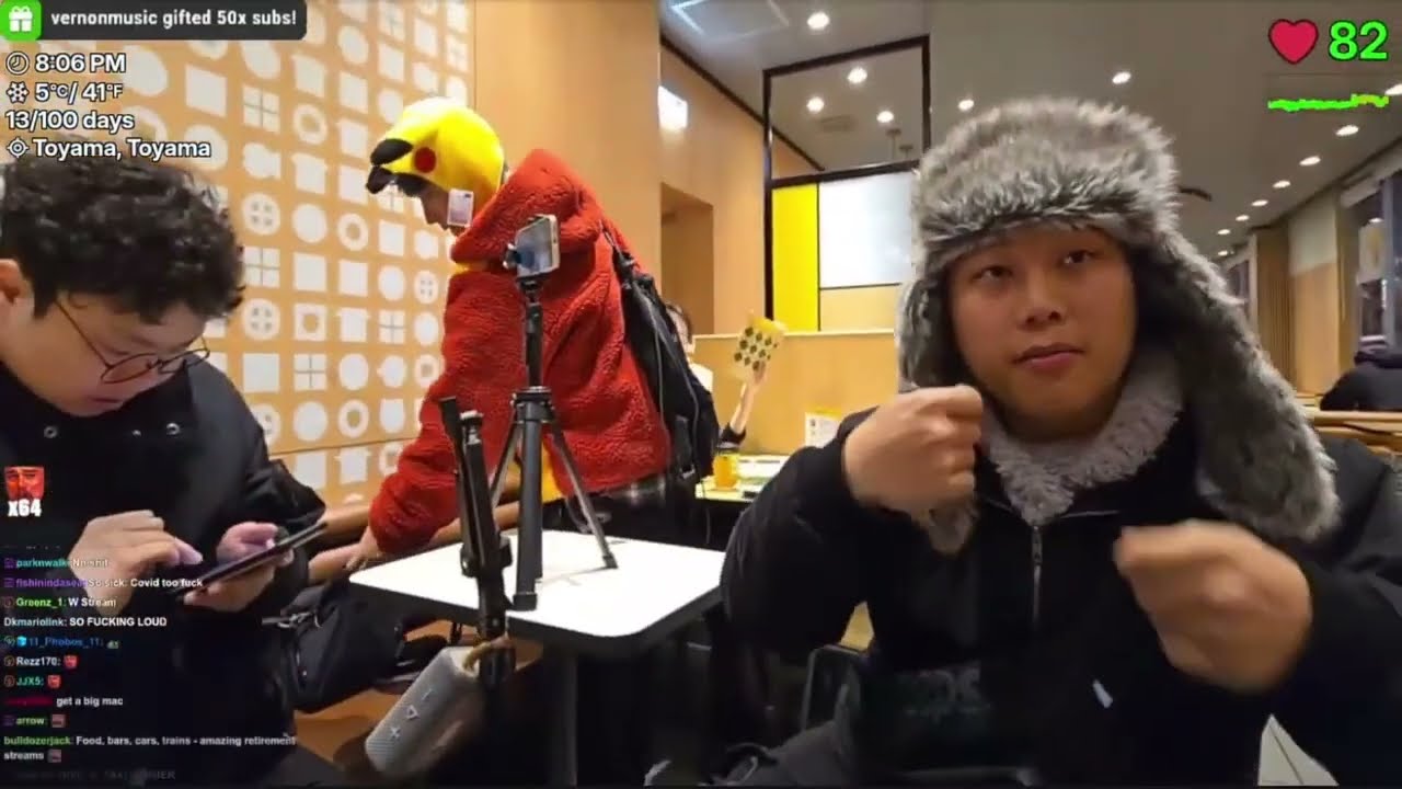 Ice Poseidon Mcdonalds Chicken nugget Challenge Swatted Live Ft. Kangjoel, DDuranTV, TAEMIN1998 FULL