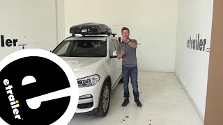 etrailer | Thule Vector Alpine Rooftop Cargo Box Review  2019 BMW X3