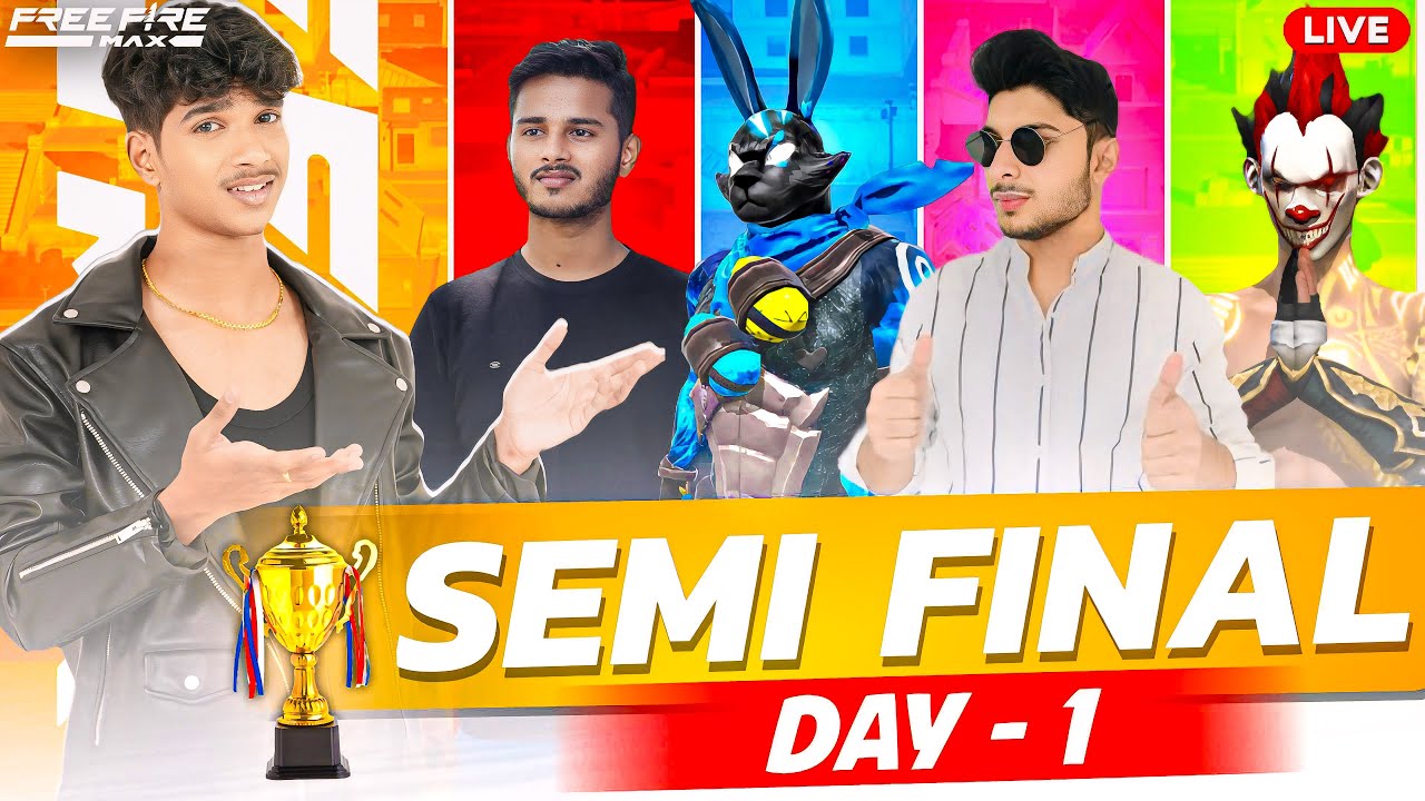 😨SEMI - FINAL 🤬YOUTUBERS WAR🏆| DAY 5🔥TOURNAMENT | NG ,DFG , NXT👑| FREE FIRE IN TELUGU #dfg #freefire