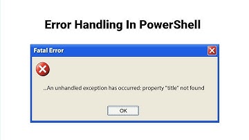 🔴Error Handling in PowerShell