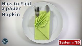 : How to fold a paper napkin with pocket and decoration | Napkin Folding