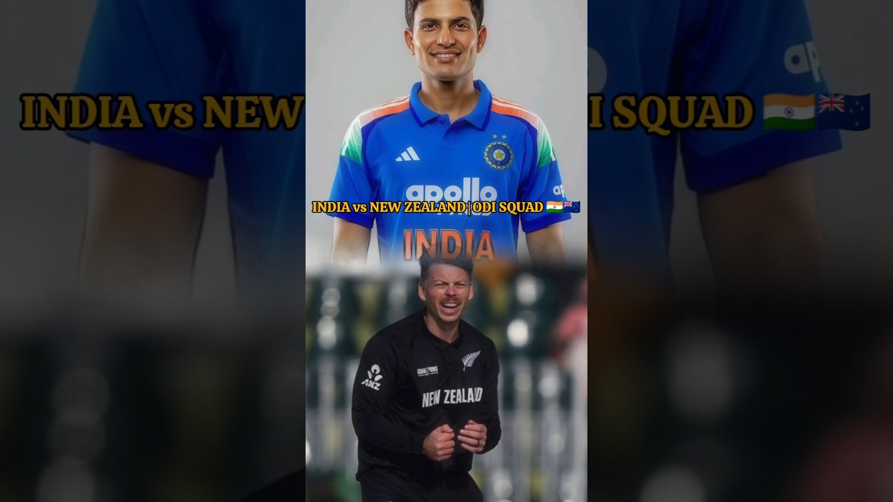 Team India ODI Squad Announcement 🇮🇳, ODI series against New Zealand 