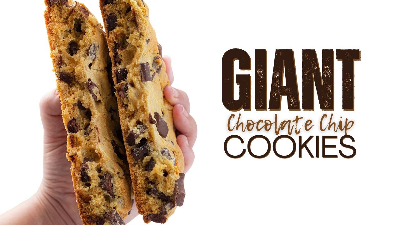 How to Make a GIANT Chocolate Chip Cookies YouTube