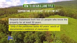How to obtain a Land Title