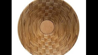 Bowl from a Board using Baltic Birch Plywood with a Weave Style