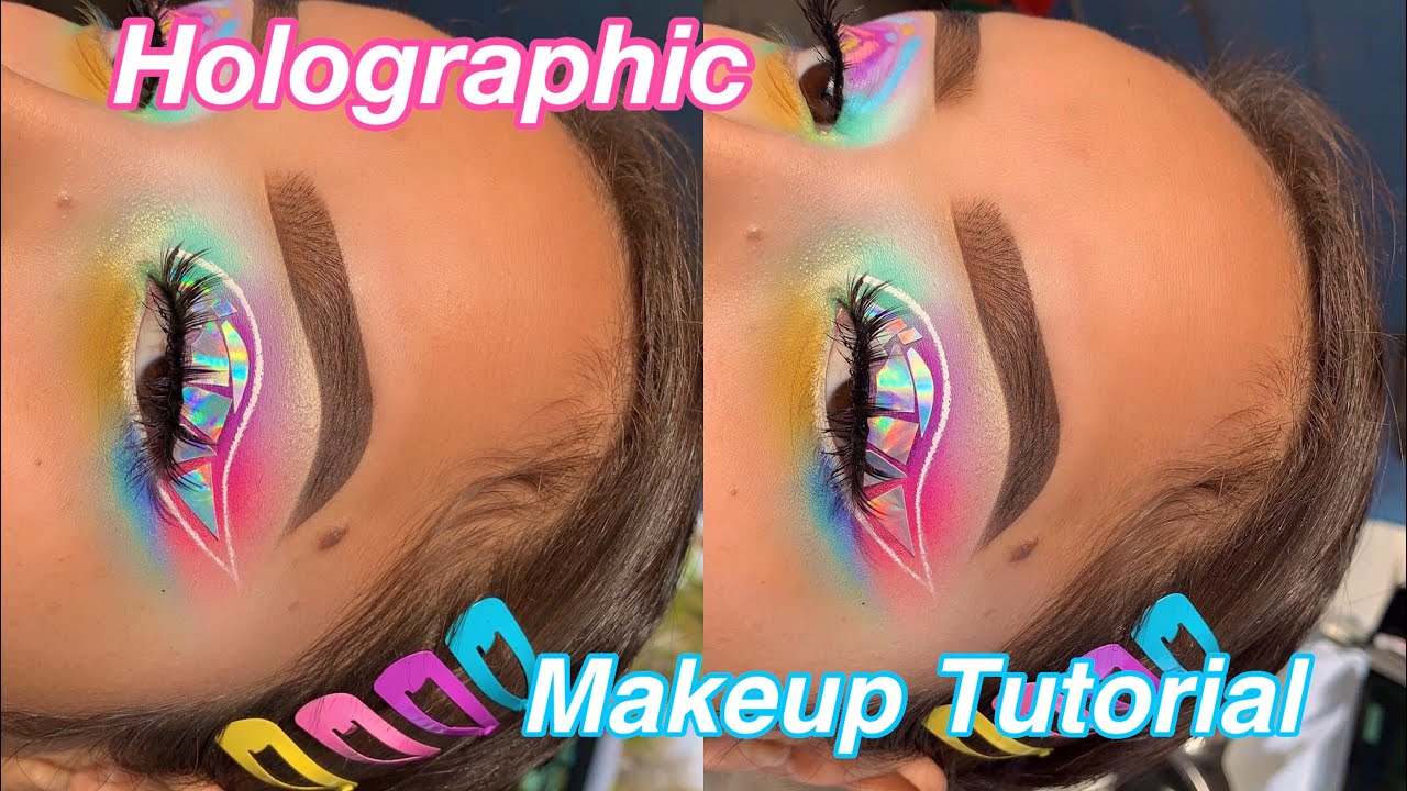 log Omgivelser Fabrikant Holographic Festival/Rave Makeup Tutorial - YouTube