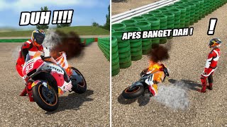 Crash Sampai Terbakar, Fix Sih Ini Game Balap Paling Realistis !  TrackDay R Indonesia