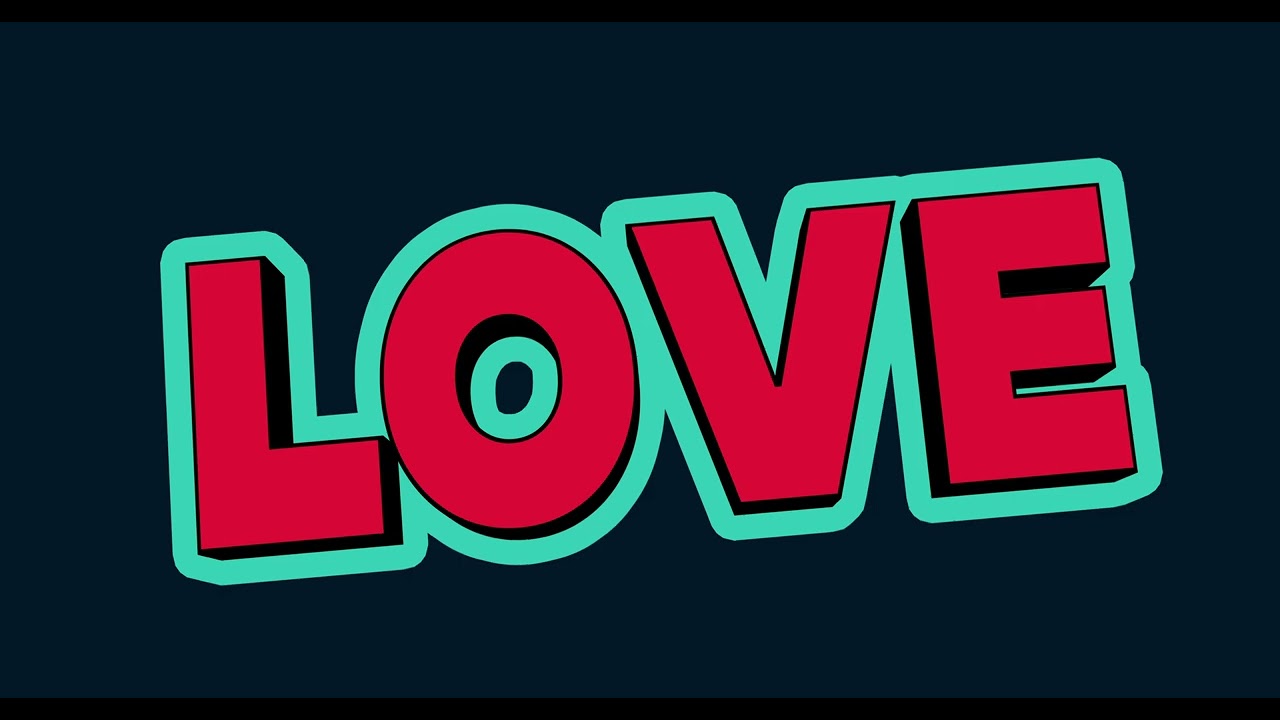 Short loop 2.5D typography text animation for social media festive card