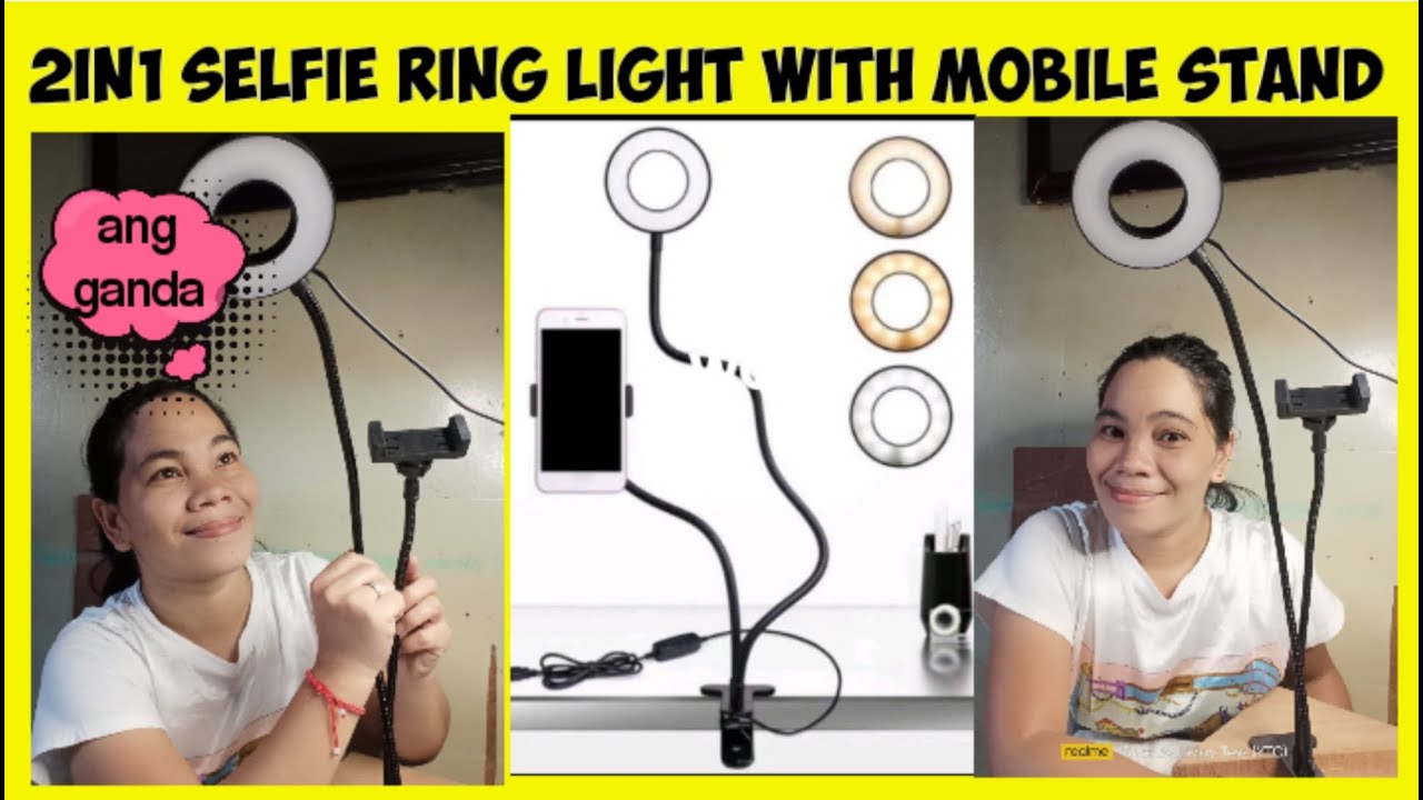 WOW!//AFFORDABLE 2in1 SELFIE RING LED LIGHT WITH MOBILE STAND//Inday Tess