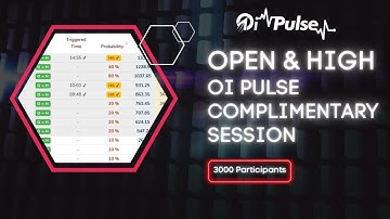 Open & High || OI Pulse Complimentary Session ||