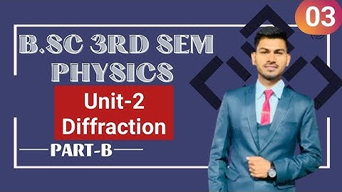 B.Sc 3rd sem Physics || Ch- Diffraction || By Abhishek Bhardwaj sir ✍️✍️