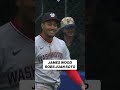All smiles from James Wood, and Juan Soto too! #MLB #Baseball #JamesWood #Nationals #JuanSoto
