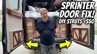 Amazon DIY Sprinter Back Door Struts for Less than $50