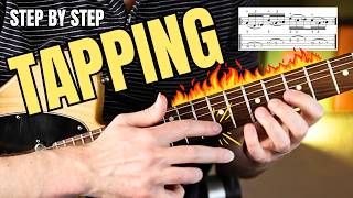 Your first guitar tapping exercise (step by step)