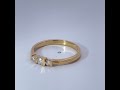 Diamant Ring Silber vergoldet Lab Grown Diamonds 0.30ct
