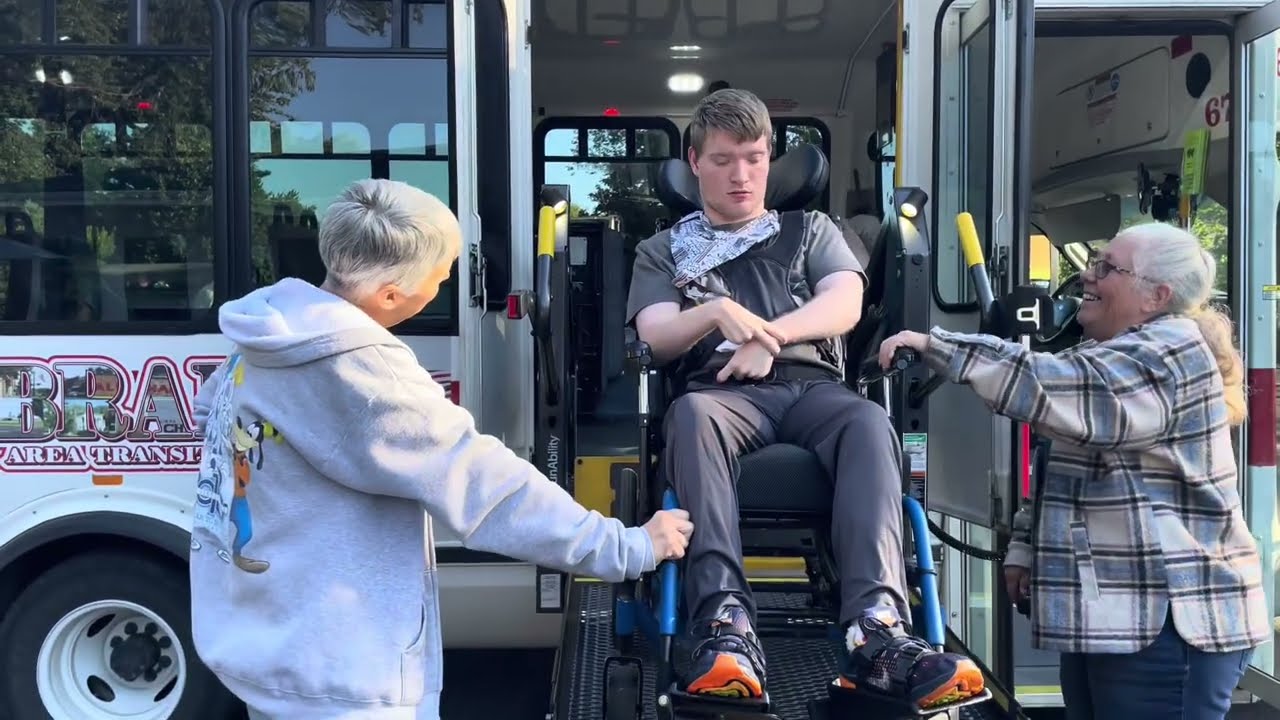 Bata Bus driver Kay picking Sam up & dropping him off at IFS 8.26.25 @onthatnote 