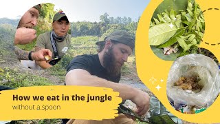 How we eat in the jungle without a spoon
