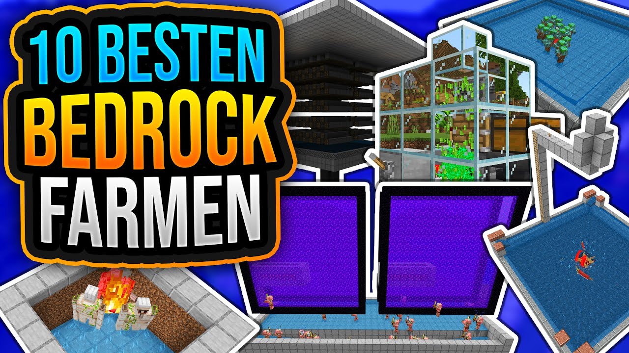 🏠 Die 10 Besten BEDROCK Farmen ✨ Minecraft 1.21 Bedrock ✨ ErikOnHisPeriod