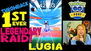 FIRST EVER LEGENDARY RAID in Pokemon GO! Pokemon GO Fest 2017 feat.  LUGIA - Reaction