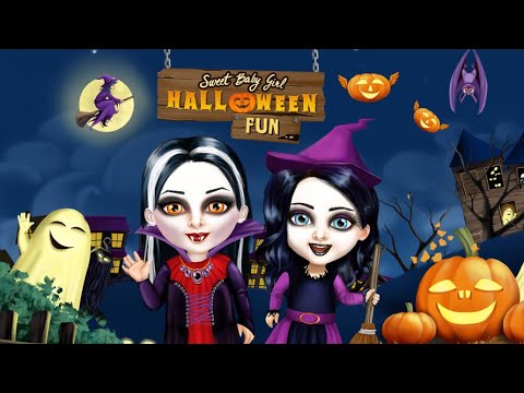 Cô bé ngọt ngào Halloween Vui vẻ
