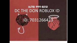 DC The Don - (678) 999-8212 - ROBLOX ID (CODES IN DESC)