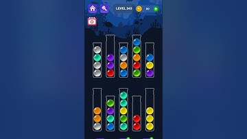Ball Sort Master Game Level - 343 Without Boosters | Puzzle Game | #entertainment #puzzle #games