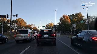 BREATHTAKING SUNSET DRIVE THRU KANSAS CITY | SOOTHING HIGHWAY VIEWS & CHILL MUSIC 🎶🚘