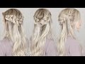 Half-Up Dutch Crown Braid Hairstyle | SIMPLE & EASY