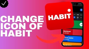 How to change the icon of a habit in Habit tracker?