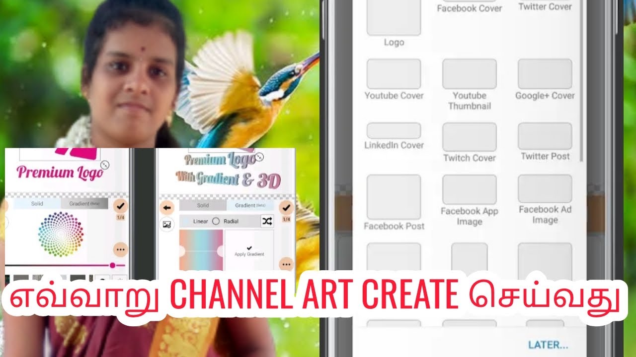how to create a channel art for youtube - YouTube