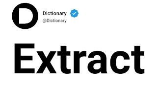 Extract Meaning In English