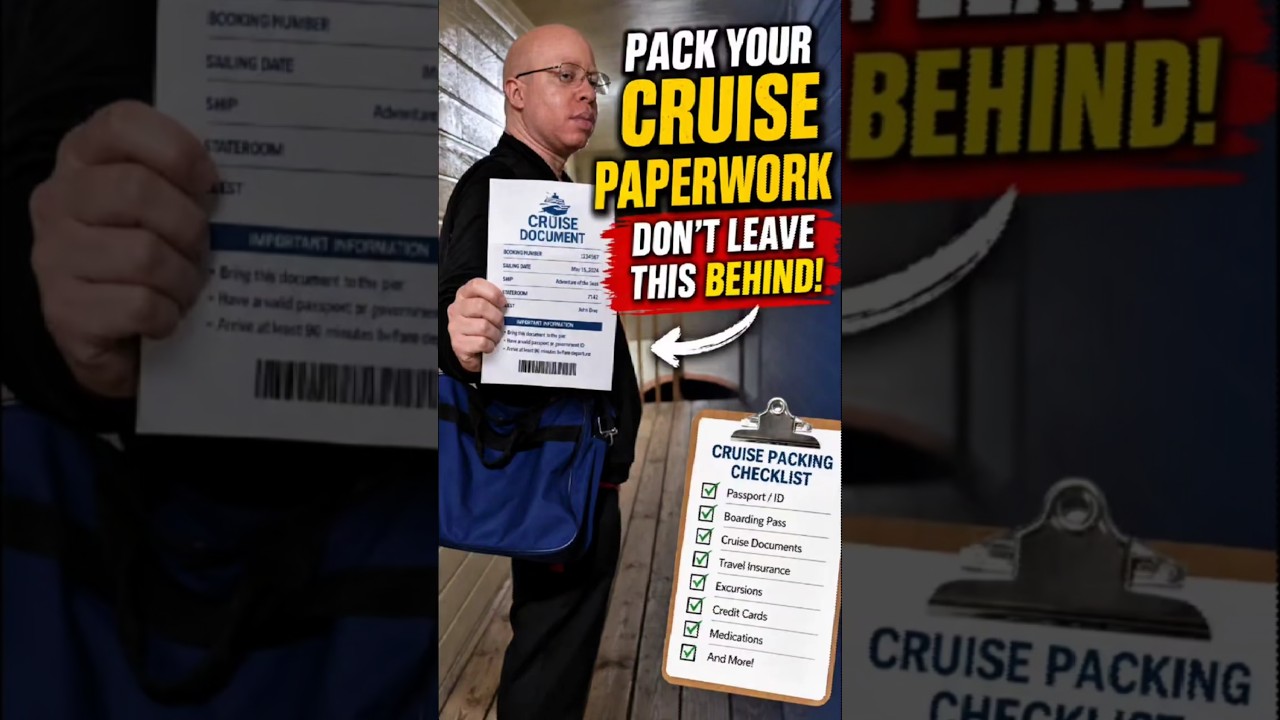 Passport Packed? Don't Skip This Cruise Checklist!🛳
