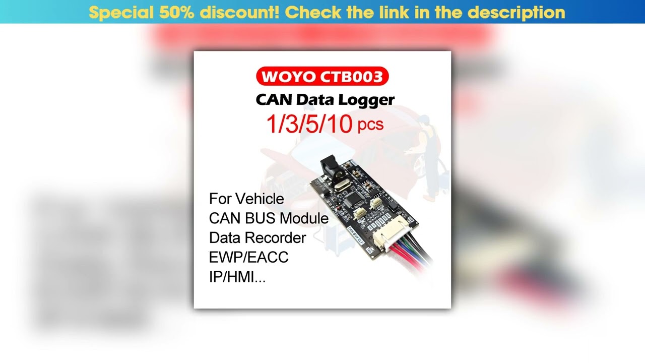 Unboxing WOYO 1/3/5/10 set CAN BUS Data Logger for All Car CAN BUS Module Data Transceiver Automoti