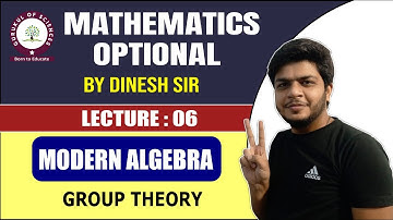 Modern algebra | Group theory  | Target 350+ | Maths optional