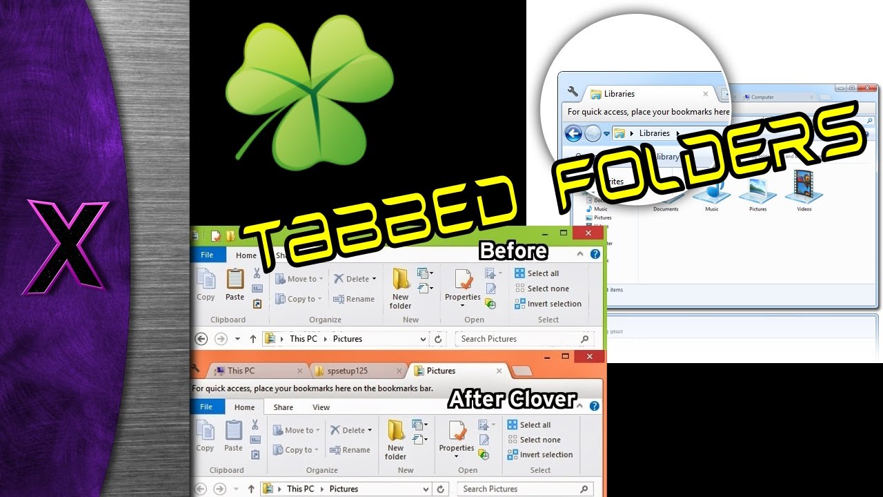 New Tabbed Folders in Windows - Clover Software Showcase