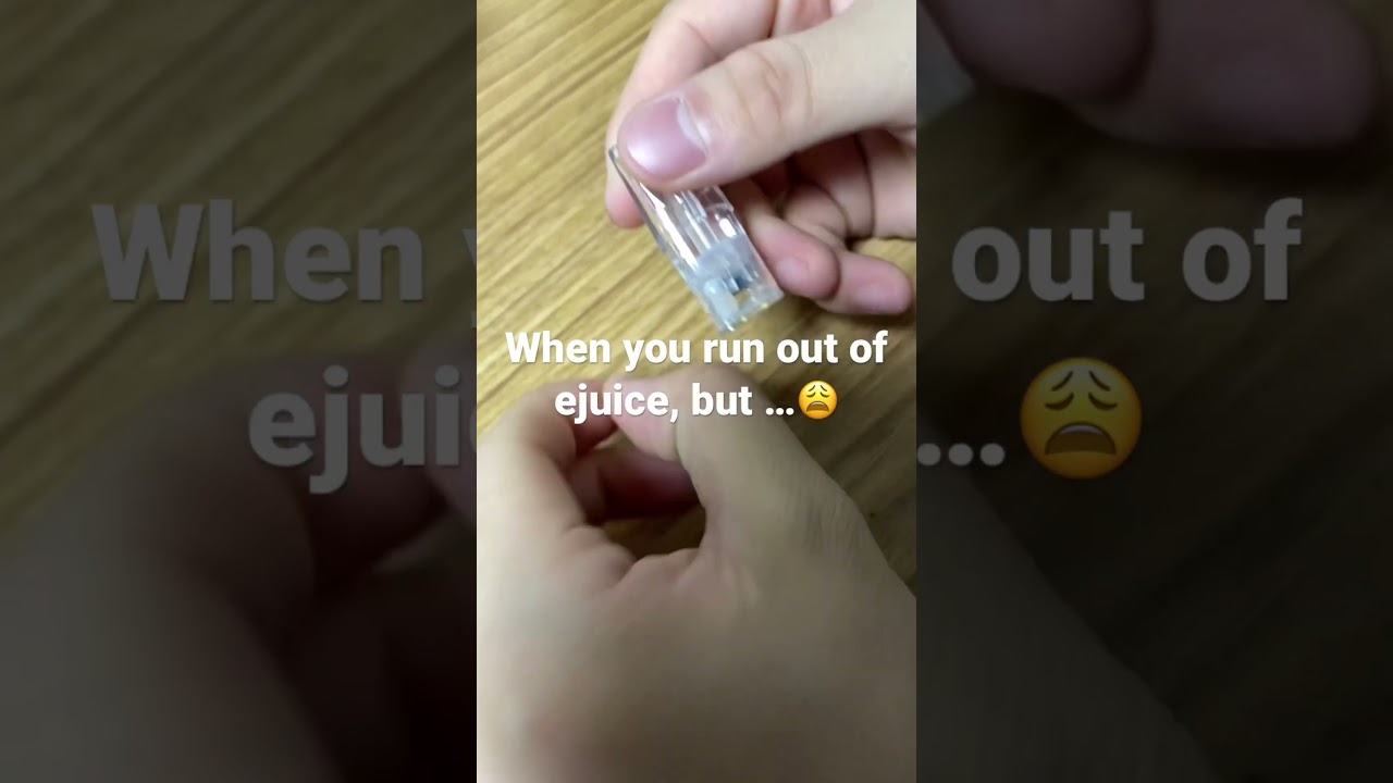 When your pod run out of ejuice . But disposable does have 💦😩. 