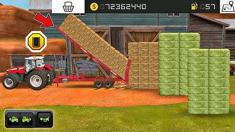 Fs 18 How To Make Grass Square Bales - Farming Simulator 18 Timelapse #fs18