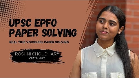 🎯 Real-Time Paper Solving | UPSC EPFO EO/AO 2017 | 2-Hour Live Test Practice
