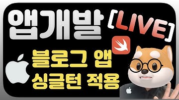 아이폰 블로그앱 같이 만들어요오! swift / xcode