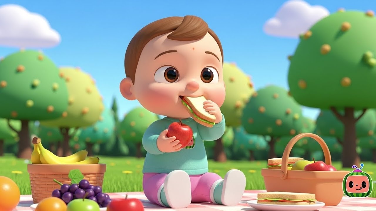 Mia’s Magic Picnic – Healthy Snack Time 🧺🥕 | Fun Kids Healthy Eating Song