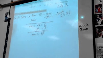 Pre Cal 5 3 Solving Trig Equations Part 1