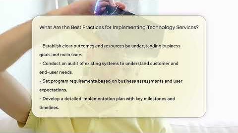 What Are the Best Practices for Implementing Technology Services? - Talking Tech Trends