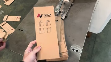 Square bottom paper bag machine with connected 2-color printing machine