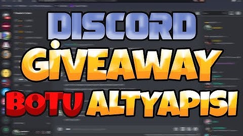 DİSCORD ÇEKİLİŞ BOTU ALTYAPISI | FORM + SLASH (V14)