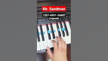 Thumbnail of Mr Sandman The Chordettes (bum bum bum meme) - piano tutorial