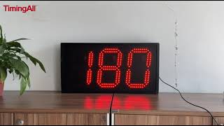 How to run digital electronic archery timer countdown clock for outdoor competitions