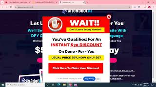 SiteRobot AI OTO 1 to 5 OTOs’ Links  below + Huge Bonuses + Discount