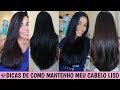 ✨COMO DEIXO MEU CABELO COM EFEITO LISO CHAPINHA - DICAS E TRUQUES✨ | Larisse Gama